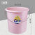 水桶塑料桶加厚手提学生宿舍储水洗澡洗衣装水桶厕所大号 加大号粉色35L高强力桶