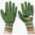 橡胶发泡耐磨透气防滑乳胶男女钢筋工地工作干活胶皮防护劳保手套 利和绿纱绿耐磨加强指 3双