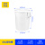 琴奋大号圆桶加厚塑料水桶工业储水圆桶餐厅厨房泔水桶大号垃圾桶白色 60L 带桶盖