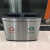 不锈钢分类垃圾桶大号商用客厅创意厨房带盖公共场合户外圾筒 20升垃圾桶10升+10升
