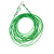 鑫工派 包塑钢丝绳晾衣绳 涂塑钢丝绳防锈晾衣绳承载力强 4mm包塑3米绿色(带室外内外配件) BG3101