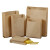 冰禹 BYjq-18 一次性包装纸袋（100个） 淋膜牛皮纸袋 防油纸袋 65克 高17*宽12*侧2