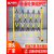 定制玻璃钢伸缩围栏管式工厂室外电力支架路障马路护栏隔离栏安全栅栏 管黄黑高1.5米长6米（带滑轮）