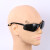 高清劳保护目镜防飞溅工业男女防尘防风沙骑行电焊透明防护眼镜约 1个 新款 黑色 软鼻架 仅重20克