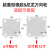 尚留鑫 超重型工业脚轮铁芯橡胶轮载重1吨 10寸组合款2定向+2万向轮