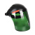 头戴式电焊面罩防护焊工焊接焊帽氩弧焊紫外线面具打农药面罩轻 绿色屏面罩适用于电焊等强光环