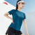 安踏跑步T恤女装2024夏季新款速干透气短袖冰丝体恤健身运动上衣 永动蓝 160/S