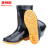 麦锐欧（Mairuio）劳保水鞋 防滑牛筋底 防水防油耐酸碱水靴中筒28cm 45码 