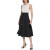 卡尔文·克莱恩（Calvin Klein）女式腰带中腰合身连衣裙 white/black US 4 (S)