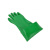 耐酸碱手套 加长耐腐蚀耐化学品绿色橡胶防护手套 绿色耐酸碱手套40cm 均码