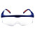 霍尼韦尔 100100 护目镜防风防尘骑行防护眼镜 透明镜片蓝色镜框防雾 1副装