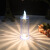 以典LED电子蜡烛创意婚礼生日婚庆场地布置道具圣诞节万圣节蜡烛 6.5*15.5CM 齿轮带底座透明色