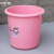 中环力安 18L粉色34*32cm 加厚洗衣塑料水桶手提装水大红色塑料桶盆桶