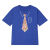 UOSU假领带短袖t恤男女夏季国潮龙的传人潮流半袖 T32克莱因蓝 【假领带】 M（85-100斤）
