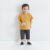 无印良品（MUJI） 婴童 带图案口袋 短袖T恤 童装打底衫儿童  CC23DA4S 长颈鹿（暗黄色） 80cm /48A