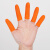 普舍（PUTSCHE）橙色乳胶指套 麻点防滑加厚手指套 S/小号 300只