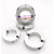 定制适用固定环分离型 光轴固定环夹紧环 夹轴器轴套轴承固定环限 铝分离-内径15MM（15*35*12