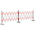 企桥 折叠防护栏 围栏安全伸缩围栏不锈钢隔离带围挡可移动 不锈钢1.2x6m