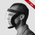 电焊防护面罩高清防尘防晒面罩全脸透明防油溅面具PC运动骑行面罩 常规-黑透-防雾 S