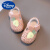 迪士尼婴儿宝宝鞋2024新款防滑透气学步鞋软底鞋牛筋底小皮鞋镂空1一2岁 白色 14码 内长11.5cm适合脚长10.5cm