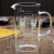 高硼硅耐热玻璃不腐蚀带刻度杯计量杯烧杯厨房烘焙明火加热微波定制 250ml(平盖款) +杯刷