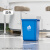 无盖长方形大容量垃圾桶超大厨房户外卫生桶餐饮大号商用桶 20L蓝色长方形桶