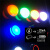 LANBOO蓝波球头金属信号灯强光 红绿黄色发光LED电源指示灯24V 平头塑料边-绿色发光 9-24V