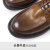Walker Shop品牌皮鞋男新款系带软皮软底头层牛皮商务正装英伦休闲鞋子男鞋 棕色 40