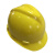黄山 安全帽工地 国标领导安全头盔透气V型ABS建筑施工HS-05X 黄色 1顶