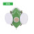 钧道汇301防尘口罩 海绵口罩 水泥防尘面具 防护口罩 绿色301袋装口罩
