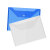 海斯迪克 HKL-1022 PP透明文件夹 仓库资料企业文件袋可定制 16丝中等款*50个 颜色随机