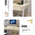 禾木玛  ACAROIDM电脑台式桌家用带书架简易单人学生书桌书柜一体简约卧室写字桌子 80CM带层板 双抽屉 白柳木