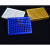 冷冻模块96孔低温配液恒温模块PCR冰盒0.2ML预冷铝制冰盒离心管架 0.2ml 96孔铝冰盒(蓝色)