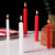 中科神龙 应急照明红白蜡烛 家庭照明停电蜡烛 耐用普通供佛浪漫西餐长杆腊烛救援 红色常规款(1.5×17cm) 10根