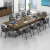 京酷KINKOCCL折叠培训工作台可移动双人办公桌会议桌拼接桌1.4M