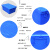 收纳箱塑料特大号衣服整理箱加厚大号收纳盒有盖衣物储物箱子 5#物流箱 蓝色