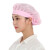 瑞可特 RTF32 男女车间工作帽 工厂劳保防尘帽厨师卫生帽 包边网透款（红色） 