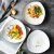 HYWLKJ盘子菜盘家用陶瓷碟子餐盘创意水果沙拉碗网红菜碟日式餐具套装 三角盘（太阳）