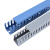 pvc线槽蓝色灰色明装塑料工业阻燃U型配电柜控制箱绝缘走线理线槽 高30*宽30/100米/箱 常规款灰色