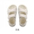 洛皮思【Ruyan Vuicr】小香风凉鞋女2022新款溶解底沙滩鞋魔术贴罗马鞋 白色 35
