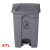 户外45L环卫清洁垃圾桶脚踏有盖室外大号塑料带盖垃圾箱 灰色(68L)