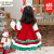 野贝萌圣诞节洛丽塔2024新款西班牙Lolita公主裙新年拜年服女童礼服 酒红色2086 预售 90cm