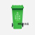 垃圾分类垃圾桶带盖大号户外环卫商用餐厨240升公共场合厨余120升  乐贝静 100L绿色带轮加厚(餐厨垃圾)