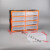 定制桌面饰品收纳盒螺丝零件物料工具盒抽屉式配件柜可挂墙电子件 8只抽屉橙