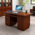 奈高（NAIGAO）老板桌办公桌贴木皮油漆桌经理桌写字桌单人位1.6米胡桃色