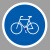 谋福（CNMF）交通标志指示牌 停车场标识牌可定制【非机动车行驶-贴反光膜写真(平板钉墙款)】