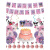 妙普乐高颜值kuromi派对用品库洛米拉旗蛋糕插气球套装黑米生日装饰餐具 拉旗 款B