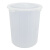 中典 YJ-E086 带盖水桶 圆形塑料桶收纳桶大号水桶酒店厨房环卫物业垃圾桶 白色80升