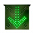 ETC收费站雨棚信号灯停车场红叉绿箭通行交通信号隧道车道指示器 600双面