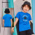 匡威（Converse）儿童装男童短袖t恤夏季新款纯棉打底衫休闲小女孩半袖大童T恤衫 纯蓝色-经典圆标 160cm/(XL)